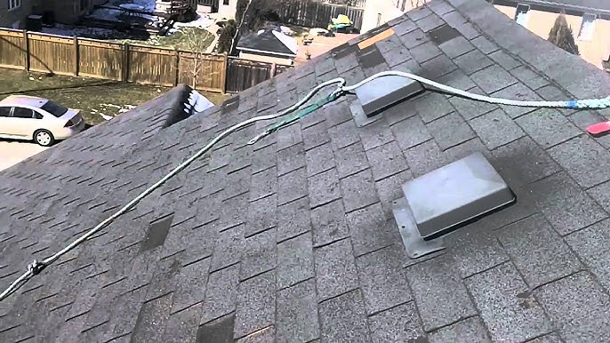 roof damage and shingle damage